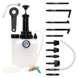 ZOSANY 3L Transmission Fluid Pump, Manual Transmission Fluid Transfer Pump with 12PCS ATF Adapters, Fluid Transfer Pump with Pressure Gauge, Automotive Transmission Dispenser Pump Tool