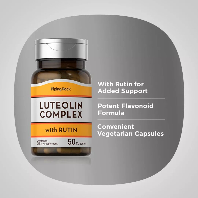 Piping Rock Luteolin Complex | 50 Capsules | with Rutin