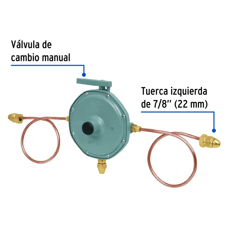 Foset RG-200, Regulador de gas de 2 vías