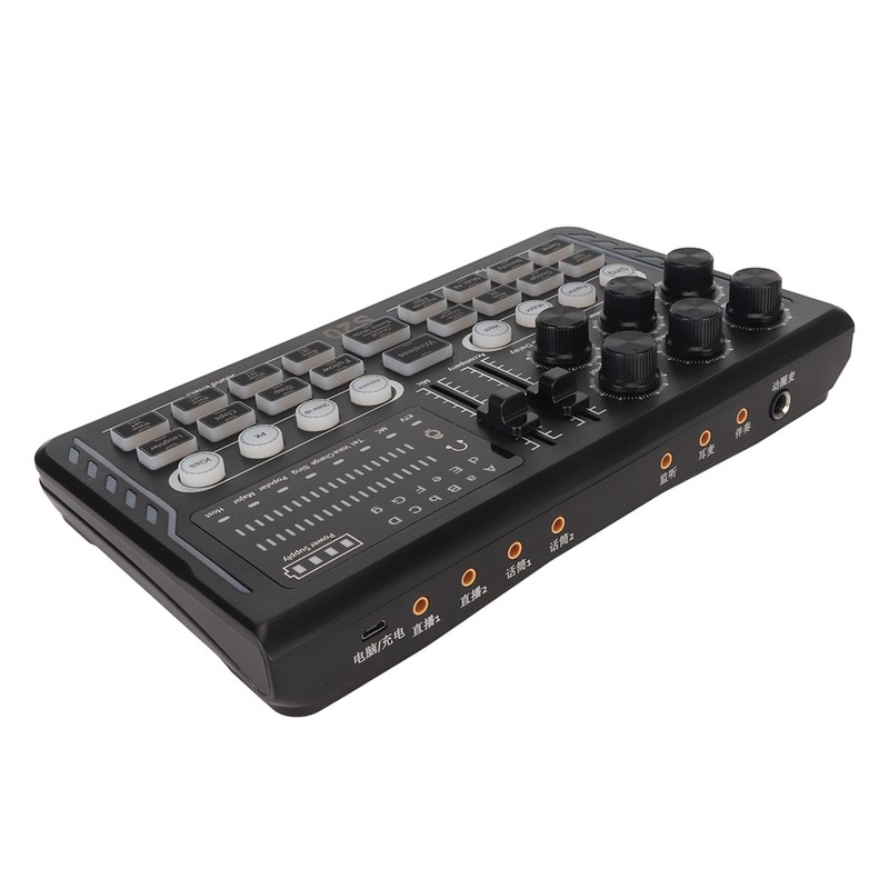 BT5.0 Wireless Sound Card Noise Reduction Modes Adjustable Sound Mixer