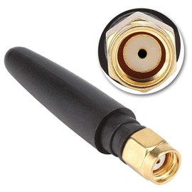 5 x 3dBi WiFi Antenna, 2.4 GHz SMA Male Interface Wireless Antenna, Range 2400-2500 MHz, 50 Ohm Omni SMA Internal Thread Antenna for Wireless Network Card (Straight SMA Female)