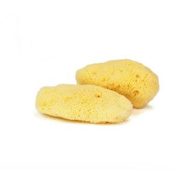 IntimateCare Sea Sponges. Mediterranean Sea Sponges in Plastic Free Packaging. Absolute Quality. (Golden Yellow, 2X 6.5-8cm / 2.5-3in’)