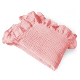Organic Muslin Baby Blankets, Cotton Crib Blanket for Baby Infant Toddler, Super Soft and Lightweight Nursery Blankets 47"x47"| Perfect for Boys & Girls (Pink)