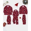 SOLOYEE Family Christmas Pyjamas Set Matching Family Button Up Pyjamas,