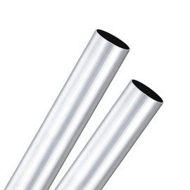 M METERXITY 2 Pack 300mm 6063 Aluminum Round Tube 15mm ID 16mm OD Seamless Aluminum Tubing for Construction, Processing, DIY Craft Metal Straight Pipe [0.59x0.63x11.8IN]