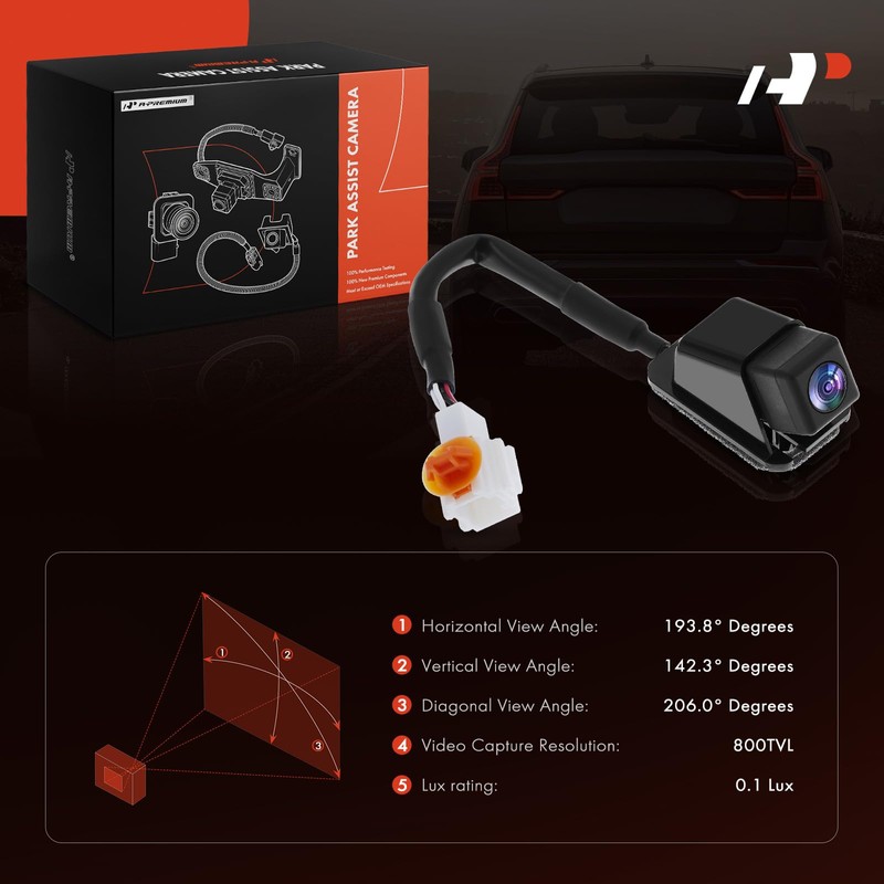 A-Premium Park Assist Camera Rear View Backup Reverse Camera Compatible