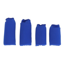 4Pcs Finger Ice Sleeves Hot Cold Compress Discomfort Relief Soft Gel Finger Compression Sleeves for Home Outdoor Blue