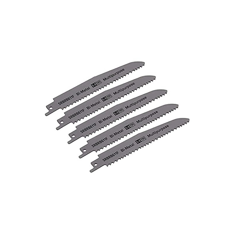 Sealey SRBRB611F 150mm 5-8tpi Reciprocating Saw Blade Multipurpose - Pack