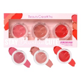Set 3 Rubores Mejillas Labios Blushin Cute Beauty Creations® Stay Blushin Cute