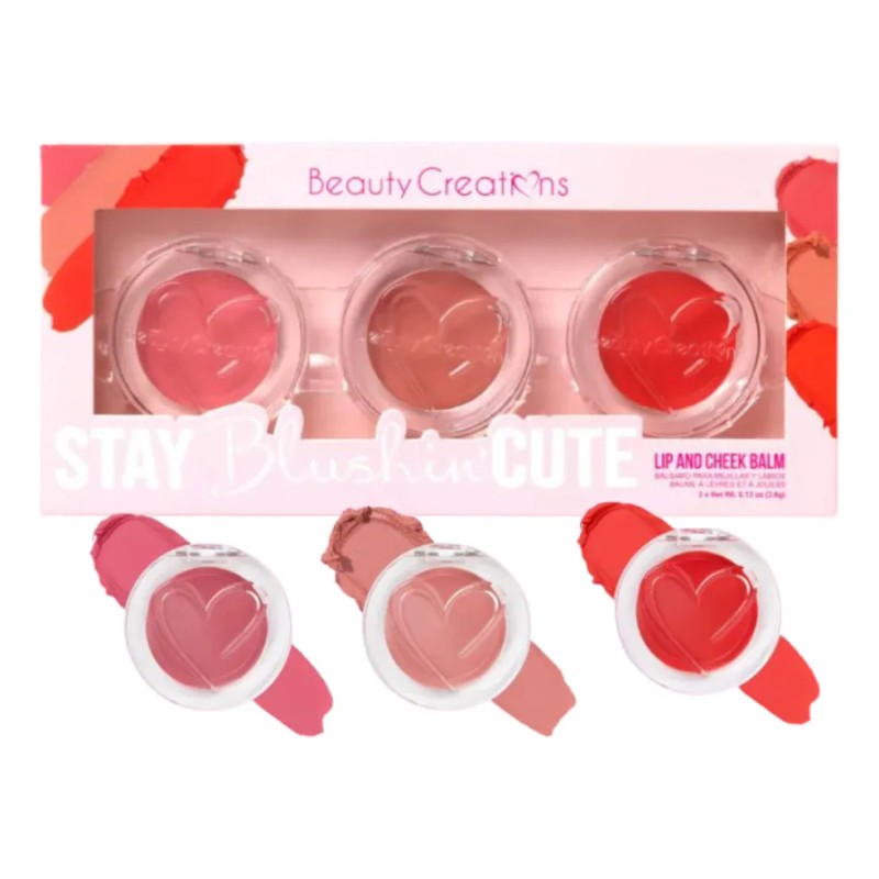 Set 3 Rubores Mejillas Labios Blushin Cute Beauty Creations® Stay