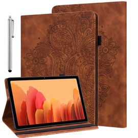 GLANDOTU Case for Redmi Pad SE 11 inch 2023, lightweight Embossed Flip Tablet PU Leather Cover Case with fold Stand Protection for Redmi Pad SE 11 inch -Brown