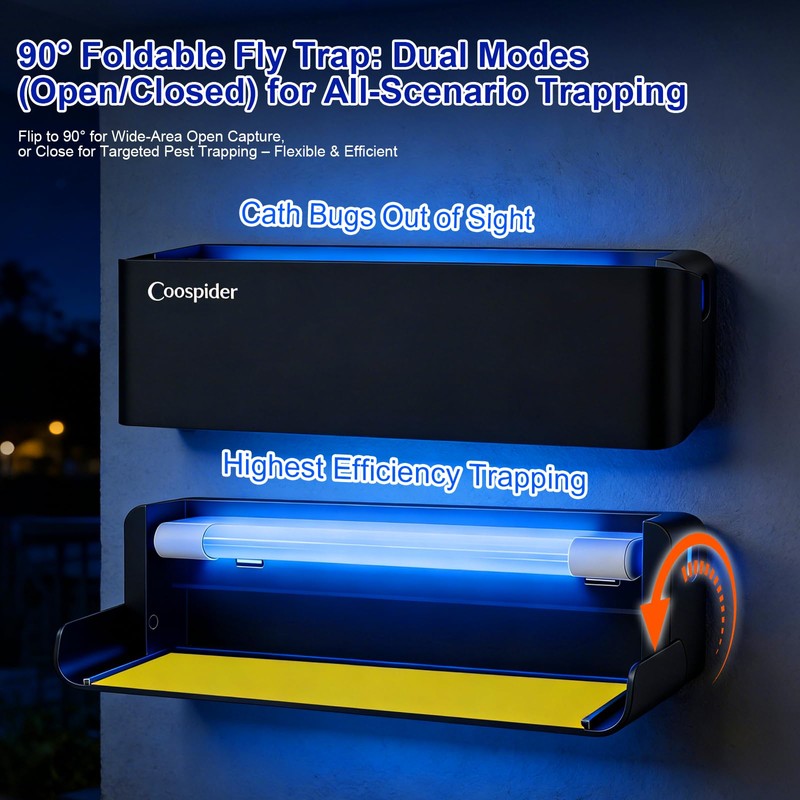 2 Pack UV Fly Light Trap Indoor for Home Gnat