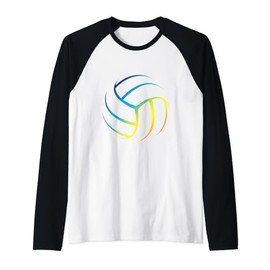 Volleyball Stuff Attire Tie Dye For A Teen Girl Player Raglan Baseball Tee