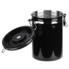 Stainless Steel Sealed Canister Coffee Bean Flour Sugar Container Holder