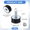 uxcell M8 Rubber Mounts, 4Pcs 30x15mm(DxH) Rubber Cylindrical Anti Vibration