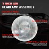 CHUSYYRAY 2x 7 Inch GLASS Round Headlight Housing & 2x