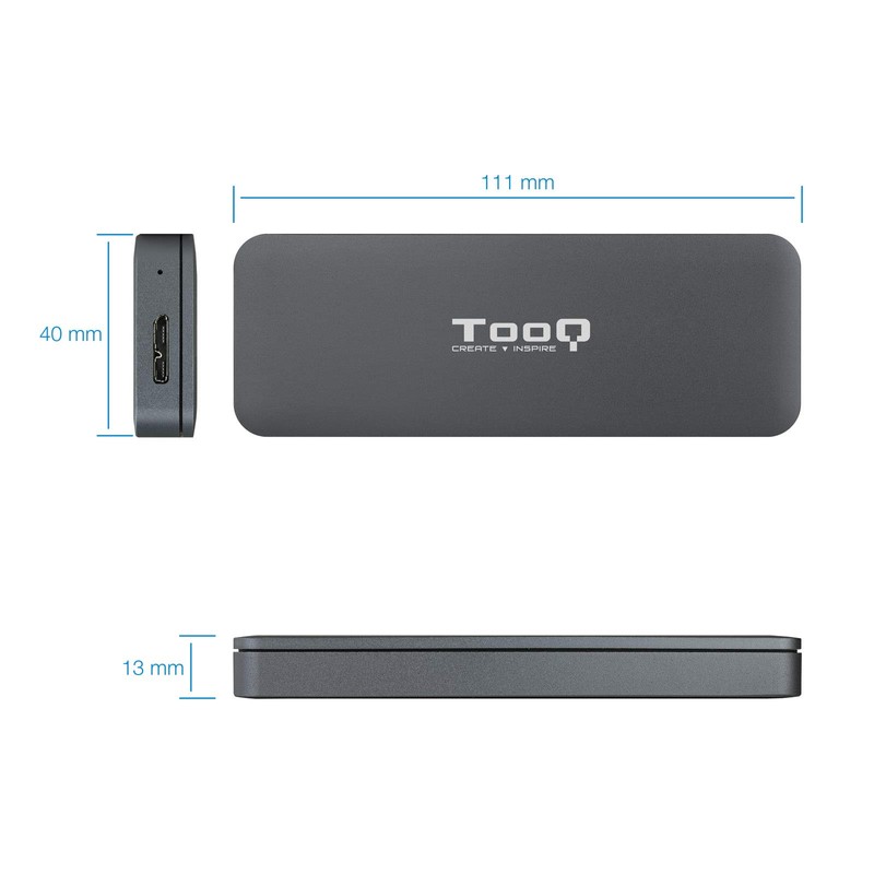 NGFF M.2 External Hard Drive Enclosure with USB 3.1 GEN1