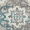 Home Dynamix Boho Celeste Transitional Damask Area Rug, Grey/Blue, 2'7"x4'7"