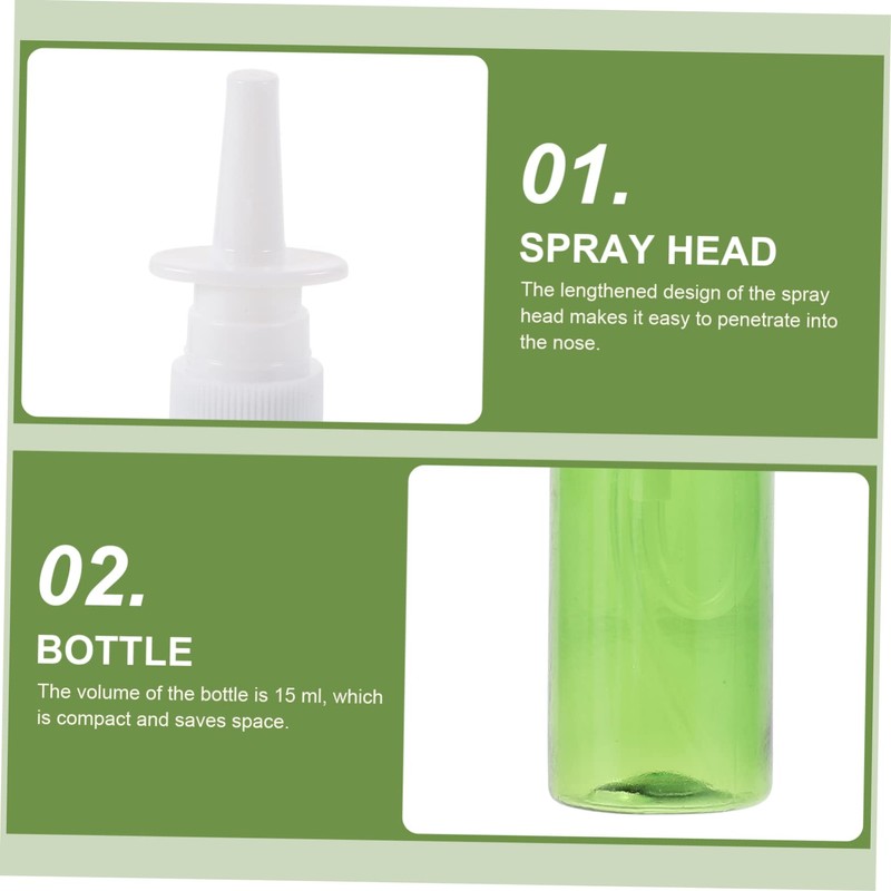 IWOWHERO 15ml Bottles Set Leakproof Travel Bottles Fine Mist Containers