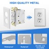 10 Pcs Wall Plate Spacer,Spacers for Electrical Outlets, Metal Flush