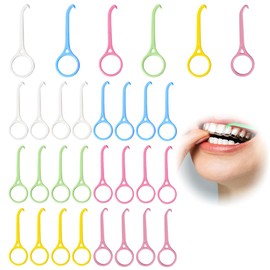 Invisible Braces Remover, Pack of 30 Aligner Removal Tool, Aligner Removal Tool Braces Hook Braces Remover for Invisible Braces, Oral Care (6 Colours)