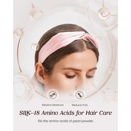 FEELITS 22 Momme 100% Mulberry Silk Headband for Women – Soft Elastic Hair Wrap, Twisted Turban for Workout, Yoga, Spa