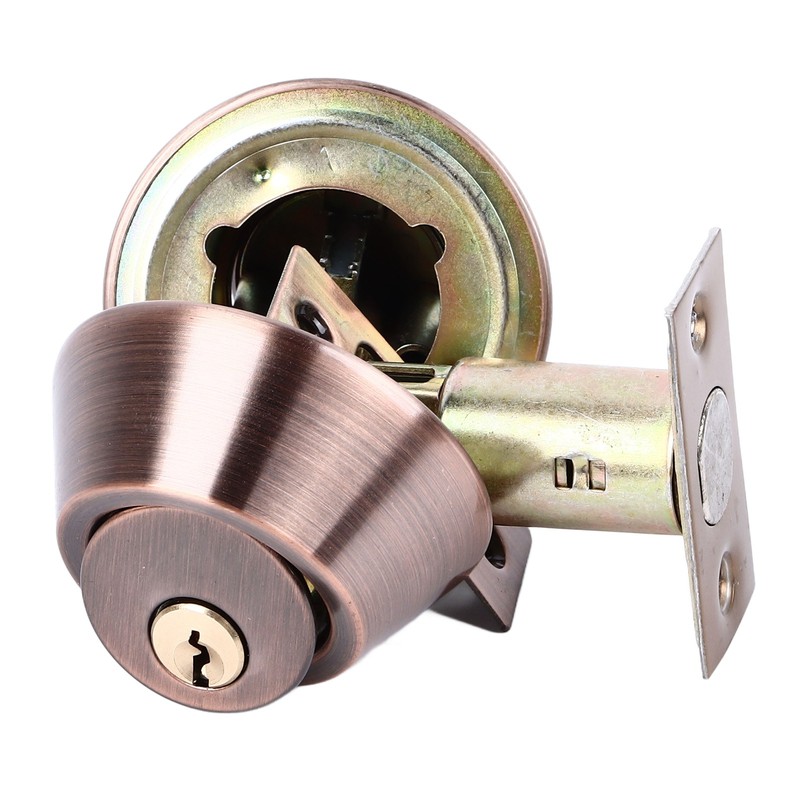 Door Knob Lock Universal Protection Entrance Keyed Double Side Interior