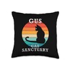 Gus Cat Sanctuary Group Family Reunion Name Throw Pillow