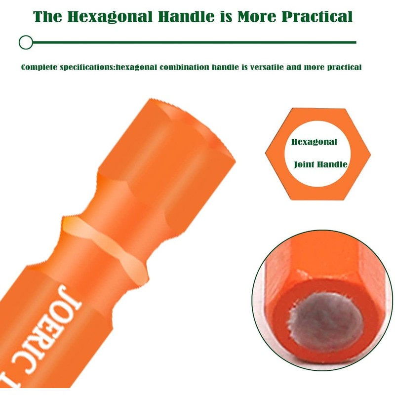 JOERIC Orange 1/4" Dry Diamond Drill Bit Set, 10 PCS