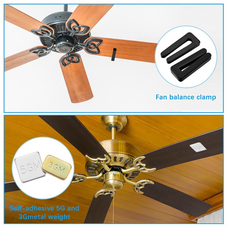21 Pieces 6 Sets of Ceiling Fan Balancing Kit Fan
