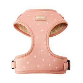 Wagging Tail Premium No Pull Dog Harness - Adjustable, Soft, Cute Dog Vest for Medium, Large & Small Dogs (Hearts, Large)