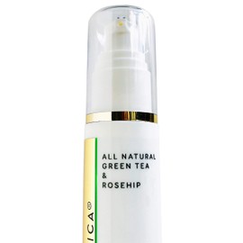 Suero Facial Botánico Totalmente Natural Revitalizante, Hidratante Y Reparador Con Té Verde, Aceite De Semilla De Rosa Mosqueta, Niacinamida Y Ácido  