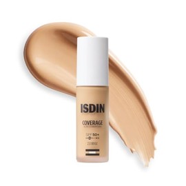 Isdin Coverage Spf Beige Base Maquillaje Alta Protección Que Unifica Tono Aporta Cobertura Modulable Acción Antiedad Maquilla Protege Cuida Solo Gesto