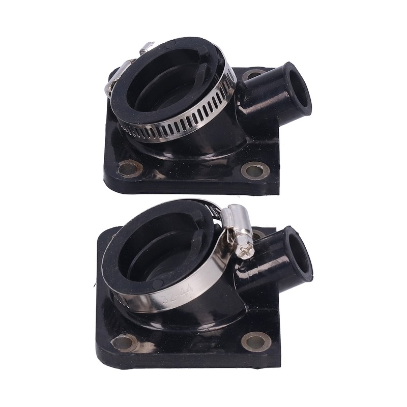 Pair of Carburetor Intake Manifold Boots Rubber Holder Replacement for