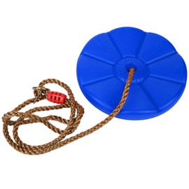 Cuerda de Escalada Columpio de árbol Equipo de Juego Juguetes para Niños Escalada Al Aire Libre Placa Colgante Columpios de Disco (Azul)