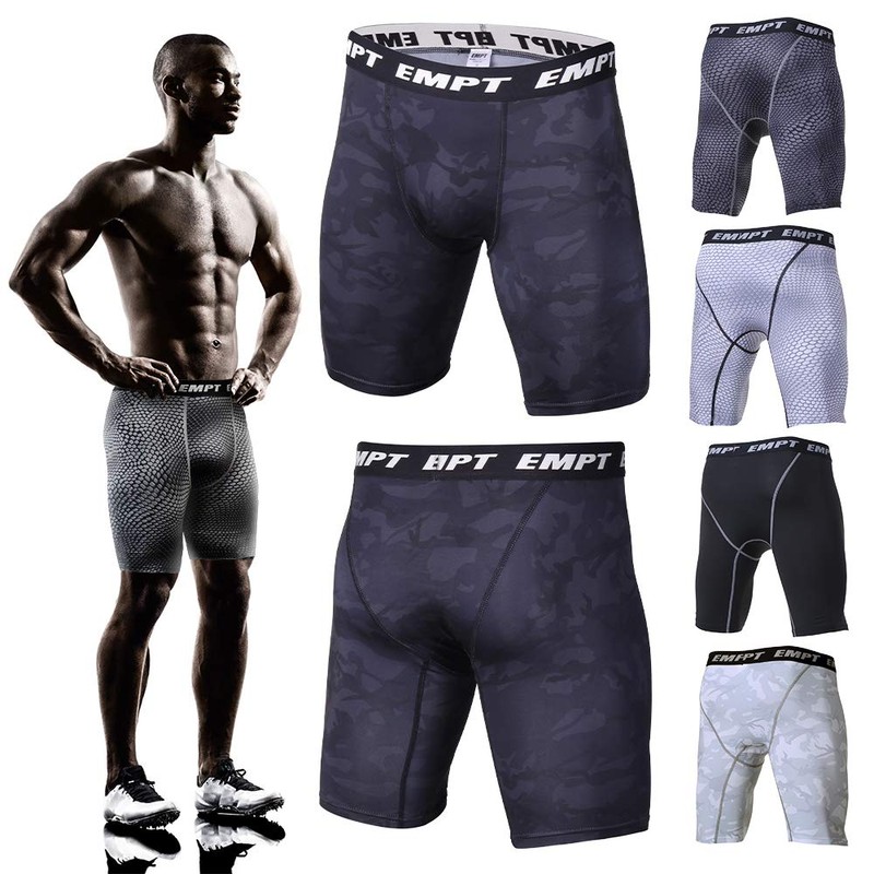 EMPT Compression Short Sports Tights, Compression, camouflage black