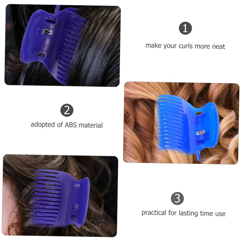 Beavorty 3sets Hair Volume Enhancer Clips Heated Roller Clips for