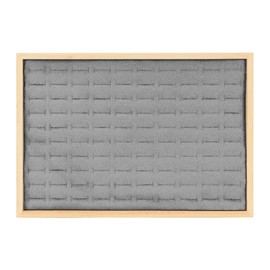 Jewelry Drawer Organizer Multipurpose 100 Grids Ring Drawer Storage Insert for Jewelry Store Trade Show Grey