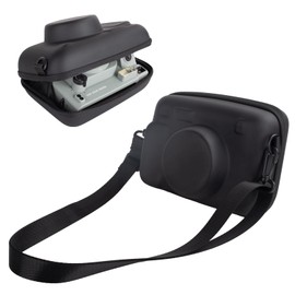 MUZIRI KINOKOO Protective Case for Instax Wide 400/210/300 Lomo'Instant Wide Camera, EVA Hard Shell Case Organizer Bag for Wide 400 210 300 LOMO Camera with Adjustable Shoulder Strap - Black