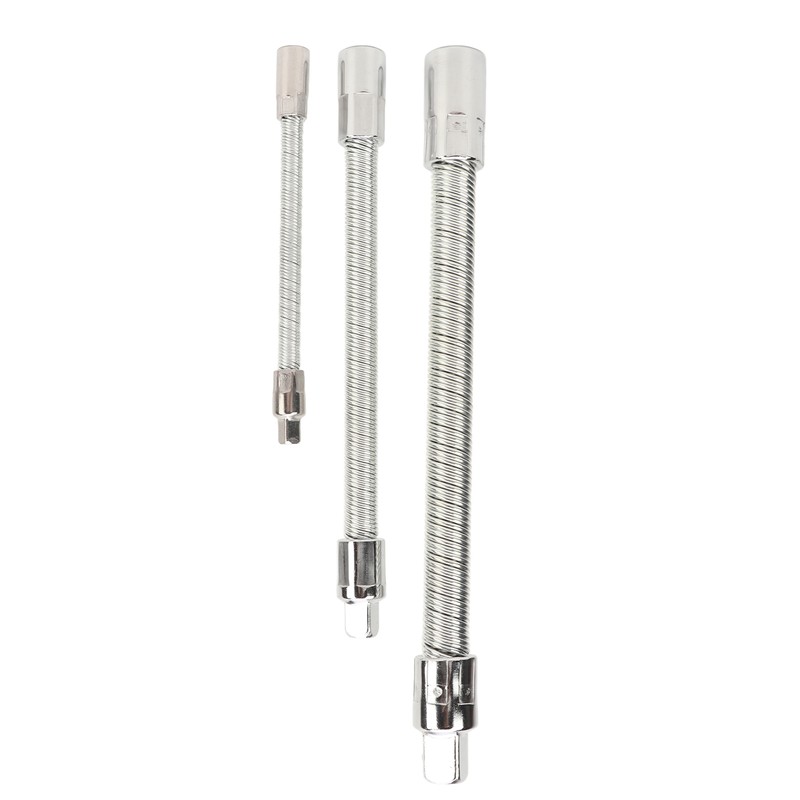 3PCS Flexible Extension Rods Wrench Socket Universal Connecting Rod for