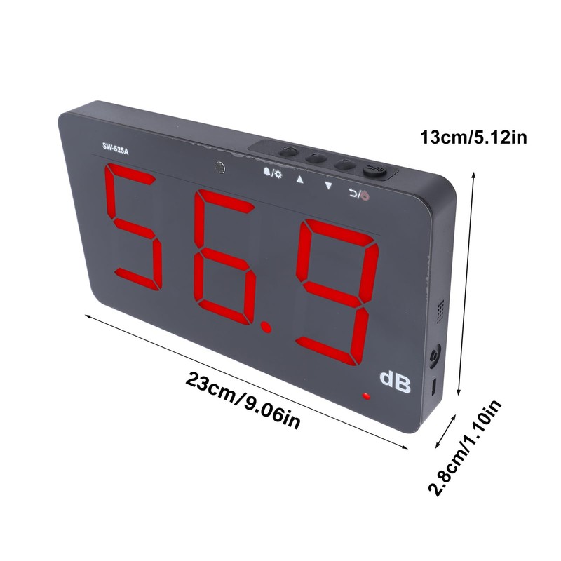 Digital Sound Level Meter 9.6 Inch Wall Hanging Decibel Meter