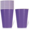 Unique Industries Neon Purple Premium Disposable Paper Cups - 12