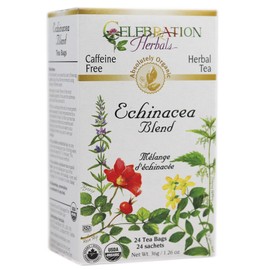 CELEBRATION HERBALS TEA ECHINACEA BLEND TEABAGS 24CT ORGANIC