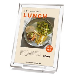 BBEST PFD-A5-10 Acrylic Magnetic Frame, Price Tag Stand, Price Card Stand, 10 Pieces, Transparent, Picture Frame, Picture Frame, Acrylic Frame, Picture, Transparent, Double-sided, Portrait and