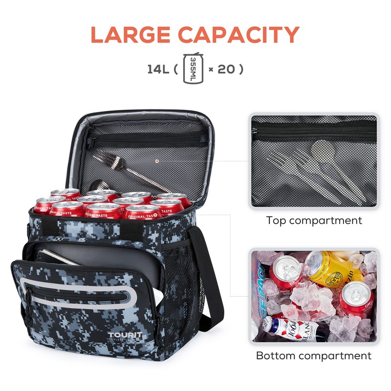 TOURIT Large Lunch Bag 14L Insulated Lunch Box Lunch Cooler