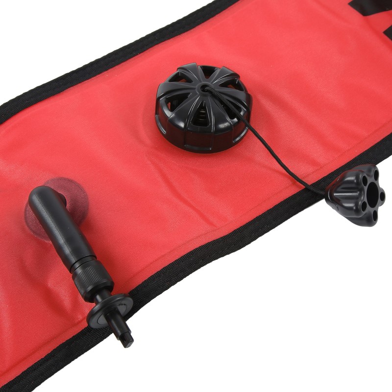 150x15cm Scuba Diving Surface Marker Buoy High Visibility Inflatable Surface