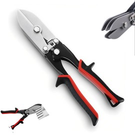 5 Blade Hand Crimper Sheet Metal Tools,Gutter Crimping Tool and Sheet Metal Crimper for 24-28 Gauge Stainless Steel,HVAC,Downspout,Stove Pipe,Ductwork Venting Work