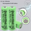 Yibatopow 4 Packs AA Ni-MH 1.2V Rechargeable Batteries,Double A 1000mah