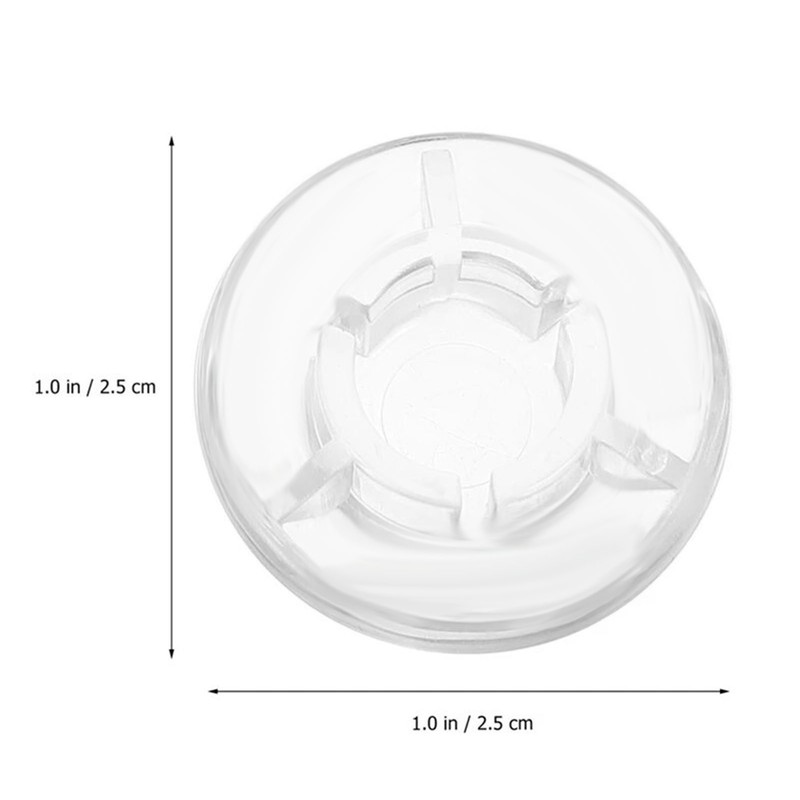 10Pcs Guitar Effect Pedal Footswitch Topper ABS Clear Single Pedal