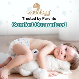 Bumbyy Premium Nappy Pants - Baby Nappies Size 6 (13-18kg) with Ultra-Absorbent SAP Core - Chemical Free, Hypoallergenic and dermatologically Tested Soft & Thin Pull ups for Sensitive Skin - 23 Count